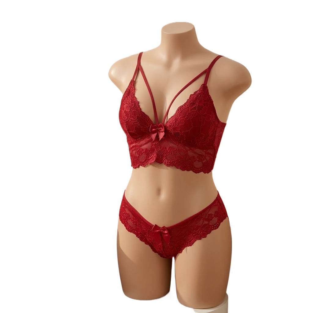 Lace Bralette Set - Set di lingerie da donna taglie